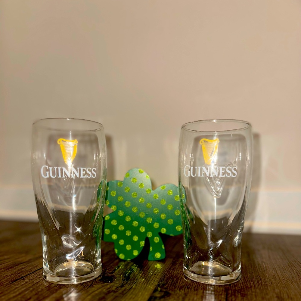 Set of 2 NEW Authentic Guinness Glasses